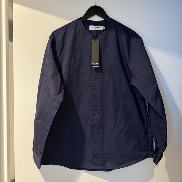 Realtakai Navy Long Sleeve Shirt NWT - Picture 1 of 4